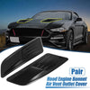 Ford Mustang Front Hood Engine Air Vent Cover Glossy Black (2015-2017)