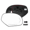 Tahoe Yukon Sierra Silverado Passenger Side Heated Mirror Glass