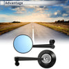 Motorcycles Silver Tone Aluminum Alloy 2 x M8/M10 Rear View Mirrors