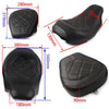 Harley Touring Road Glide (2009-2022) Red Suture Driver Passenger Seat