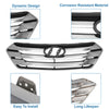 Hyundai Santa FE (2013) - Black Front Hood Bumper Grille