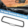 Dodge Rearview Mirror Cover ABS Black Carbon Fiber