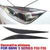 BMW 3-Series F30 Carbon Black Headlight Eyebrows (2012-2019)