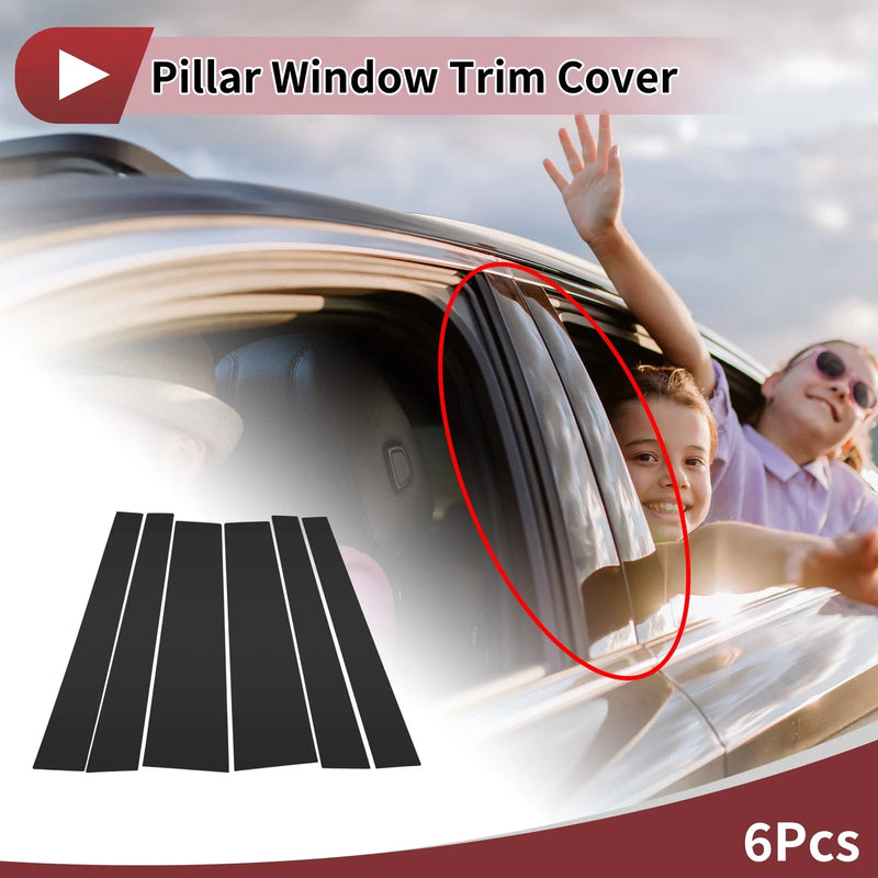 Toyota Noah 6 x Car Door Pillar Window Trim (2020–2023)