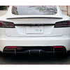 Tesla Model S 2021-2023 2022 100% DRY Carbon Fiber Rear Bumper Diffuser Lip