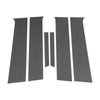 Chevy Aveo (2012-2023) Carbon Fiber Black 6 Pcs Pillar Window Trim