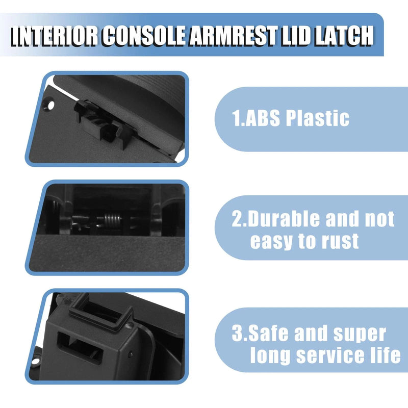 Dodge Ram 1500 2500 3500 4500 Console Armrest Lid Latch (2013-2018)