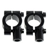 Motorcycle Black (M10) - Pair 22MM Handlebar Mirror Mounts Clamps
