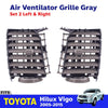 LH+RH Middle Air Vent Grille A/C Gray Fits Toyota Hilux Vigo SR5 KUN 2005-15 ADE