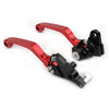 Honda XR250 XR400 Red CNC Pivot Brake Clutch Levers (1995-2007)