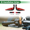 7/8 22mm Motorcycle Hand Grips Cover Kit Hand Grips Rubber Red