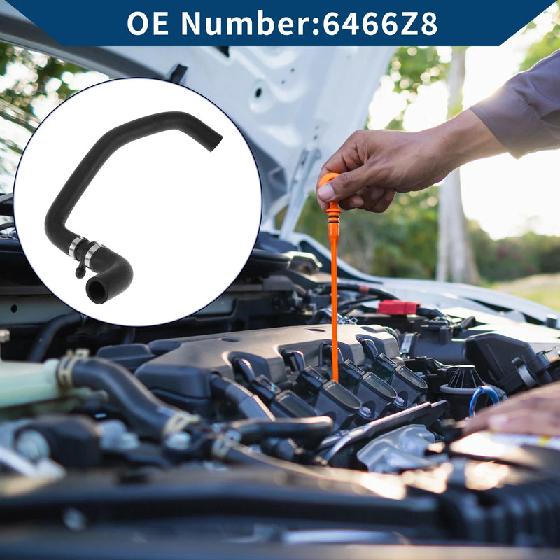 PEUGEOT 206 Hatchback (1998-2012) Rubber Black 1 Pc Radiator Hose