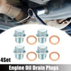 Mitsubishi M14x1.5 Oil Drain Plug Set (4) with Washer (2001-2023)