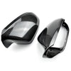 Audi A6 / S6 C7 Carbon Fiber Style Side Wing Mirror Caps Covers (2012–2018)