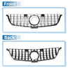 Mercedes-Benz ML250 2015 Chrome Silver Tone Front Upper Bumper Grille