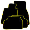 BMW M5 E39 with Yellow Trim Black Floor Mats (1998-2003)