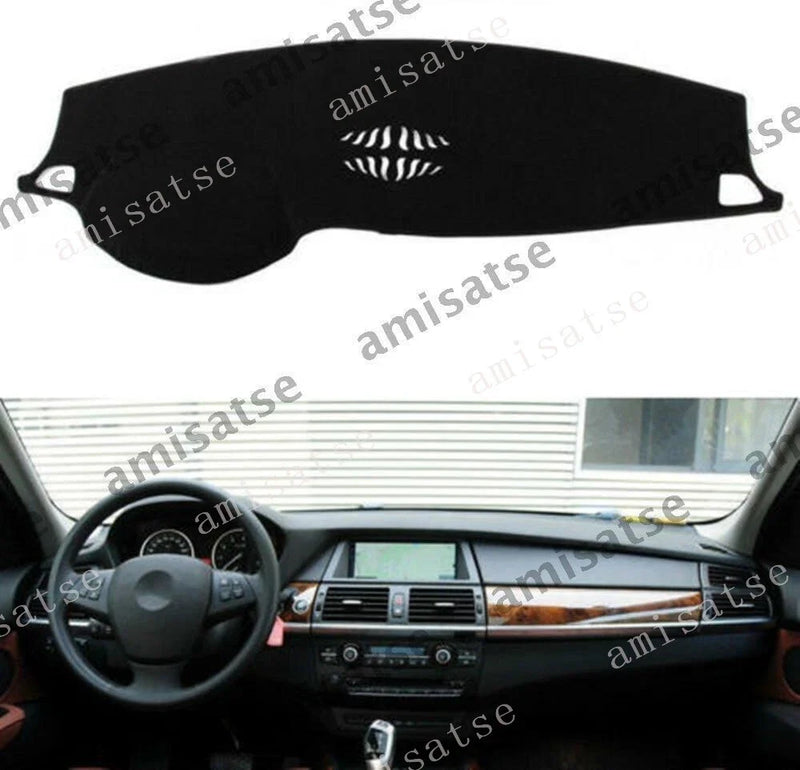 BMW X5 X6 (2014-2020) - Black Dashboard Mat Sun Visor Pad Dash Cover
