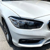 BMW F20 F21 2 x Headlight Eyelid Trim Covers Gloss Black (2015-2019)