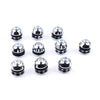 Button Space Cab Window Nuts Chrome 10 PC Fits Toyota Hilux Vigo SR5 2005-15 D06