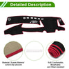 Lexus ES 2019-2022 Sun Protector Pad Black Red Dashboard Cover Mat