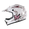 Youth Pink Butterfly Dirt Bike ATV Motocross Helmet Goggles Gloves S-XL