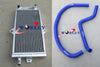 Suzuki LT250R Aluminum Radiator & Blue Hose (1985-1992)