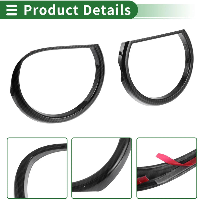 Dodge Challenger (2015-2024) ABS Black 4 x Car Headlight Trim Bezels