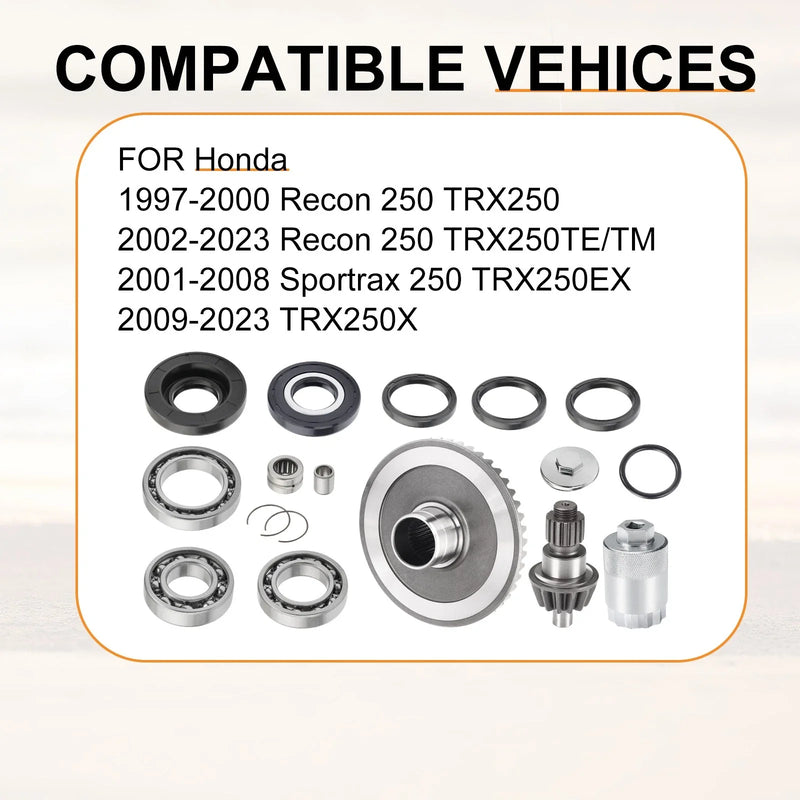 Honda TRX250 TE / TM / EX / X 1997-2023 Rear Diff Gear Bearings Kit