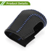 Honda Civic (2016-2021) Black Carbon Fiber Blue Car Gear Shift Knob Cover