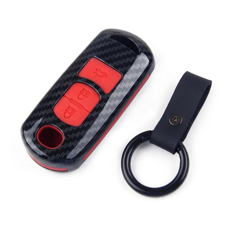 Mazda 2 3 5 6 CX-5 CX-3 Carbon Fiber Key Fob Case (2010-2023)