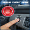 Toyota Red 1 Set Engine Start Stop Button Cover Ignition Starter Sticker