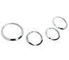 Jaguar S-Type 4 x Chrome Headlight Trim Bezel Covers (2003-2008)