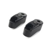 Harley Dyna 39mm 49mm Black Front Turn Signal Relocation Kit