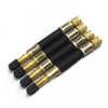 Car Truck Bus Black+Gold 4x Flexible Tire Tyre Valve Extension Adapter