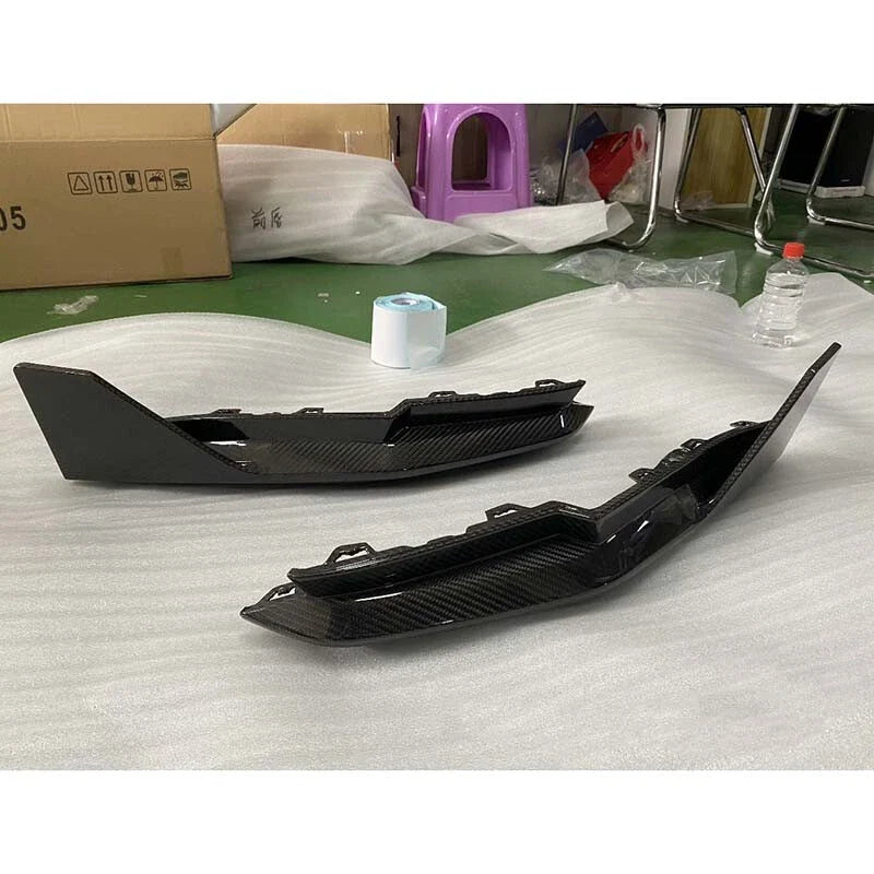 BMW G80 M3 2021-2015 Carbon Fiber Rear Bumper Corner Extension Aprons Trim