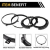 Jeep Wrangler 7 Inch Round Headlight Mounting Bracket Ring Set (2007-2018)