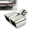 Car (Curved) - Auto Replacement Dual Exhaust Pipe Tail Muffler Tip