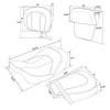 Harley Street Road Glide Driver & Passenger Seat Backrest (2014-2023)