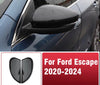Ford Escape 2 x Carbon Fiber Look Side Rearview Mirror Cover Trim Caps (2020–2024)