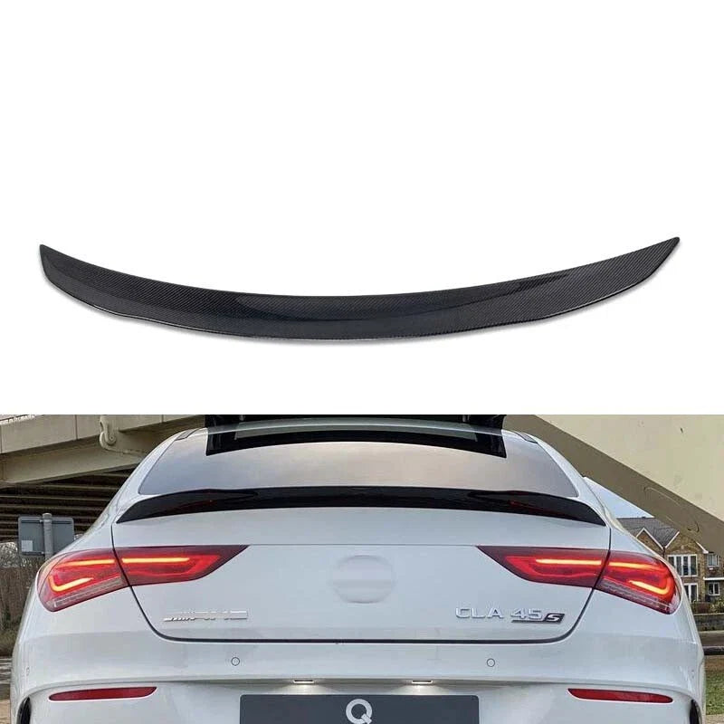 Benz CLA W118 2021-2024 Real Carbon Fiber Rear Trunk Lid Spoiler Wing fit