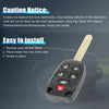 Honda Odyssey 2011-2013 - 6 Key Buttons Car Key Fob Shell Case