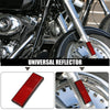 Universal Motorcycle Universal / 88x32mm / Spoke Reflector Red