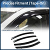 Hyundai Elantra 2017 Side Window Vent Visors Black 1 Set Window Deflectors