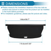 Toyota 4Runner 2025 Gloss Black Rear Cargo Cover