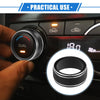 Toyota Camry (2021-2023) Durable Black AC Climate Control Knob Rings