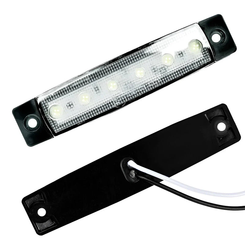 Car 10 x Universal 6 LED Side Marker Indicator Lights