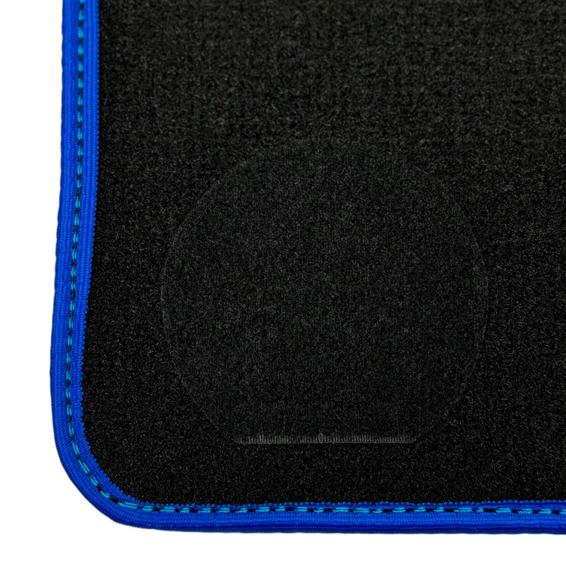 BMW M5 F10 with Blue Trim AutoWin Black Floor Mats (2011-2016)