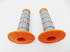 Honda CRF110 Orange Grey Hand Grip Set (2013-2023)