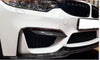 BMW F80 M3 F82 F83 2 x Carbon Fiber Front Bumper Side Splitters (2012-2019)