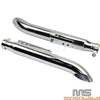Harley Cafe Racer & Suzuki VL 125 800 19'' Turn Out Exhaust Mufflers